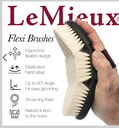 Brosse Flexi Poils de chèvre LeMieux