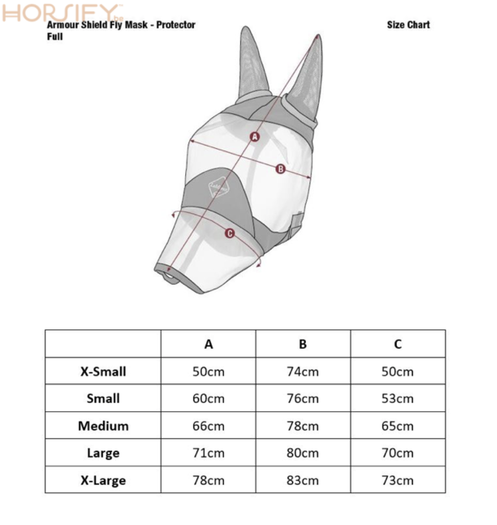 LeMieux Fly Mask Full Nose and Ears (UV filter) NEW