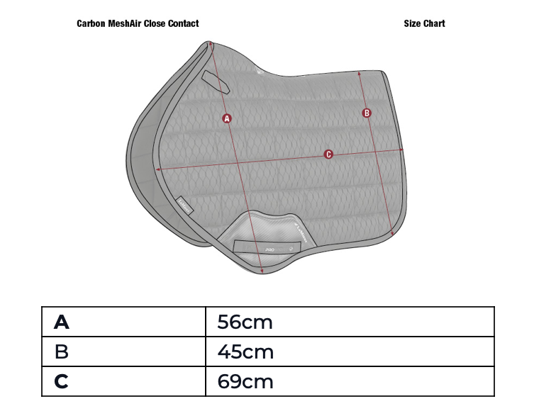 Tapis de Selle CC Jumping Carbon MeshAir de LeMieux