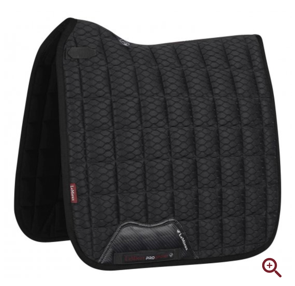 Tapis de Selle Dressage Carbon MeshAir de LeMieux