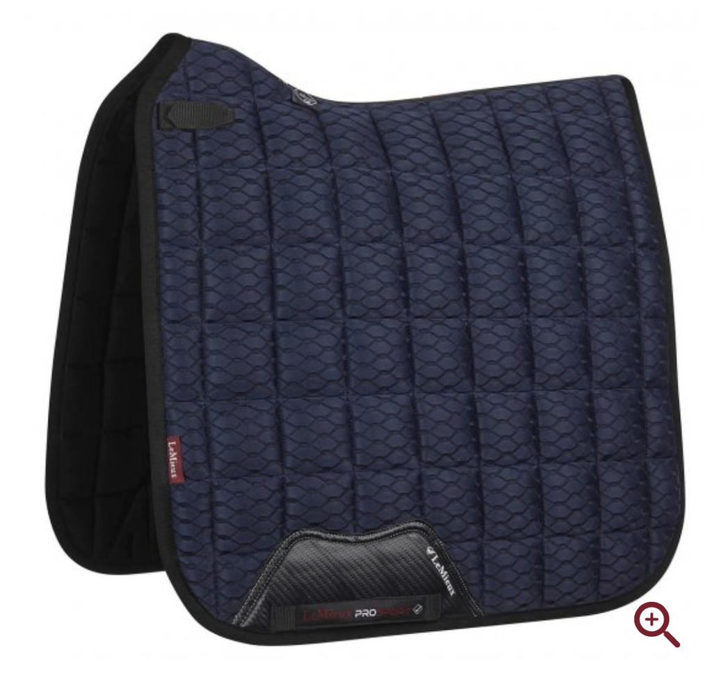 Tapis de Selle Dressage Carbon MeshAir de LeMieux