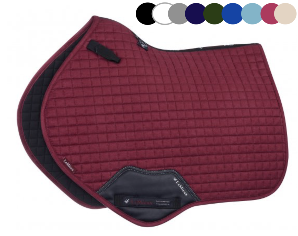 LeMieux Tapis de Selle X-Grip Square EuroJump Noir