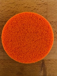 Leather care round sponge